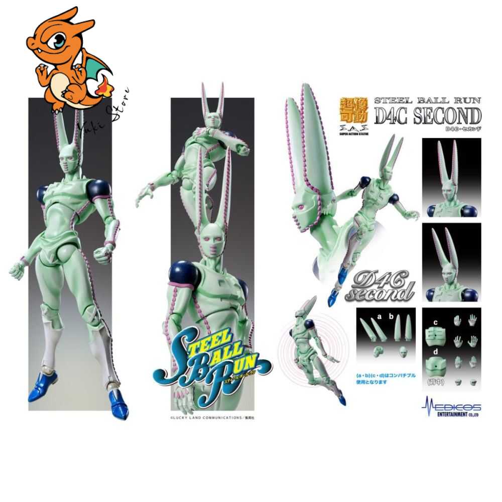 JOJO PART 7 - D4C (2e) - Figurine Super Action Statue Chozokado 20cm