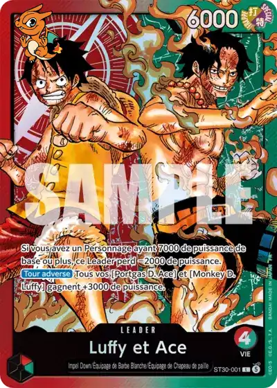 Luffy & Ace - Deck de Démarrage EX : Luffy et Ace - 001/034