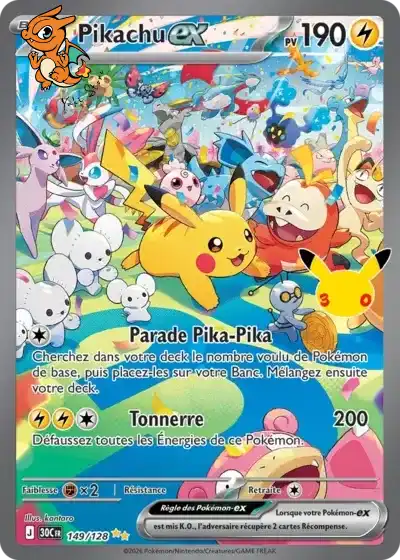 Pikachu ex - 30th Celebration - 149