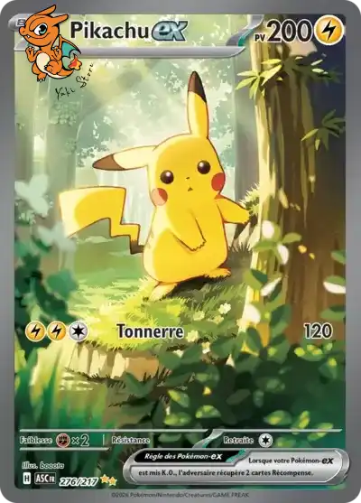 Pikachu ex - Héros Transcendants - 276/217