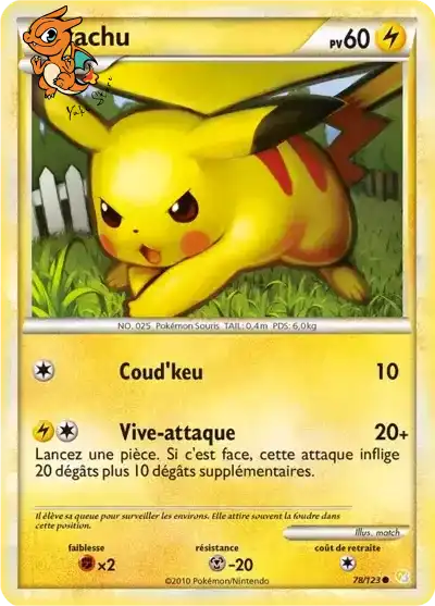 Pikachu - HeartGold & SoulSilver - 078/123
