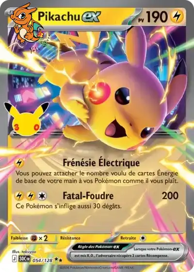 Pikachu ex - 30th Celebration - 054