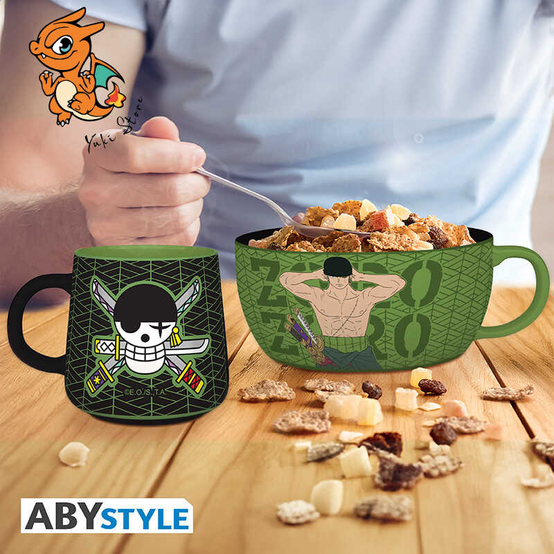 ONE PIECE - Set Petit Déjeuner Mug + Bol - Zoro – Image 4