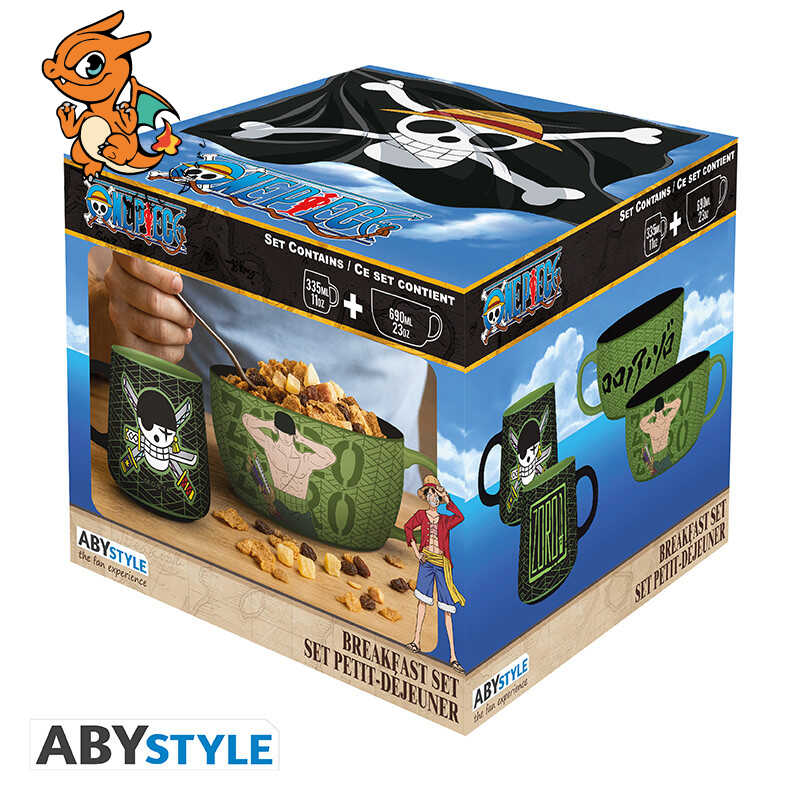 ONE PIECE - Set Petit Déjeuner Mug + Bol - Zoro – Image 5