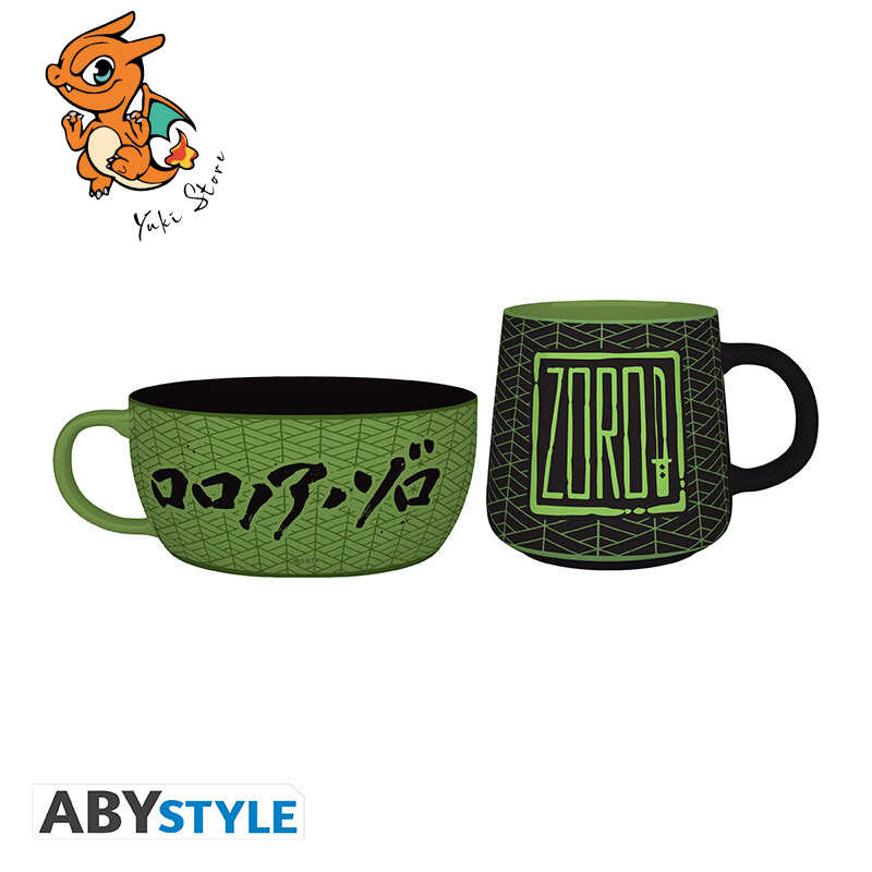 ONE PIECE - Set Petit Déjeuner Mug + Bol - Zoro