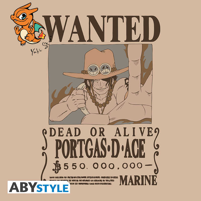 ONE PIECE - T-shirt sable unisexe - Vintage Wanted Ace - Taille S – Image 3