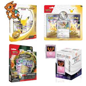 POKEMON - Pack 30ème Anniversaire - Coffret Classeur + Duopack + Deck Combat Deluxe + Protections - FR