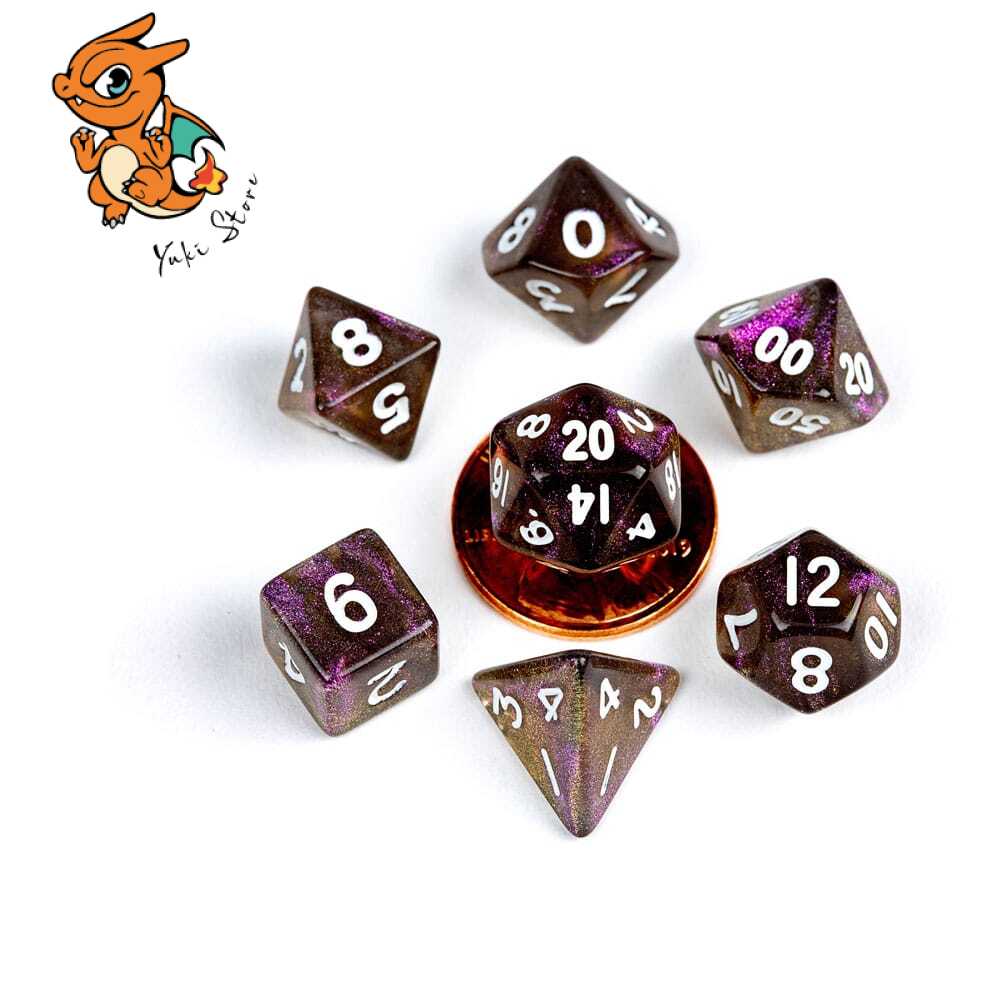 FanRoll - Set de 7 mini dés Stardust Supervolcano